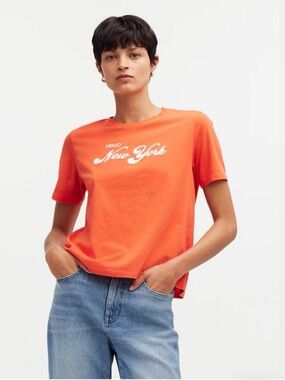 KULE 'Hello New York' Script Tee - Women
